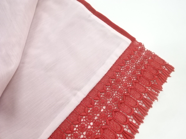  ビロードレース花模様ショール